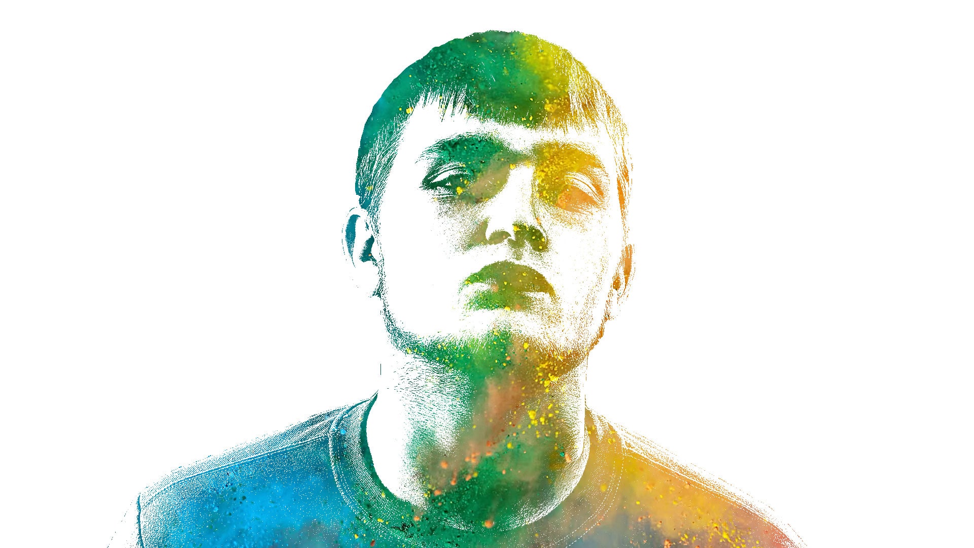 Photomontage du portrait d'un beatboxer appelé NAPOM