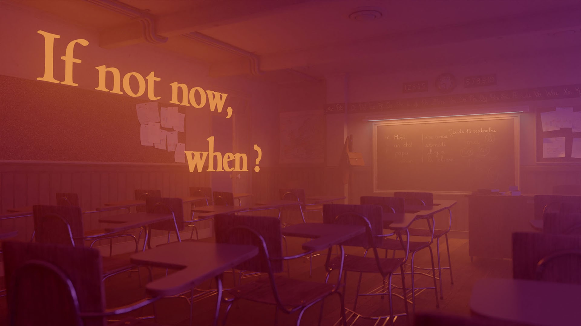 Rendu 3D d'un modèle de classe