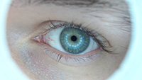 Photo de mon œil en close-up