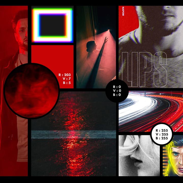 Moodboard pour une maquette de site internet